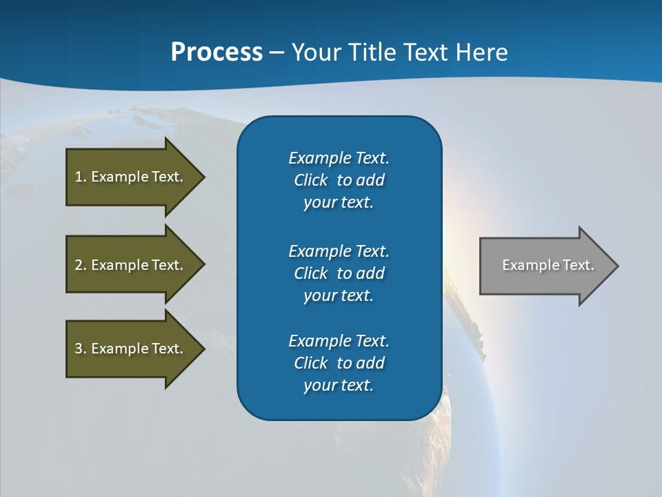 Horizon Sunset Space PowerPoint Template