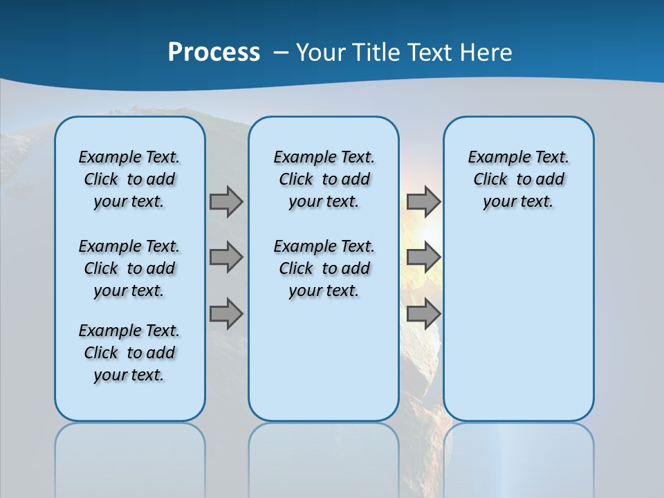 Horizon Sunset Space PowerPoint Template