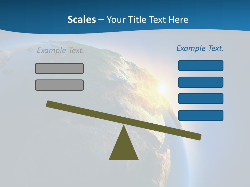 Horizon Sunset Space PowerPoint Template