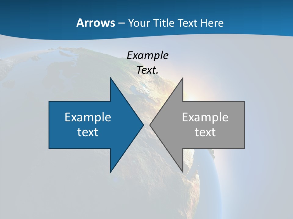 Horizon Sunset Space PowerPoint Template