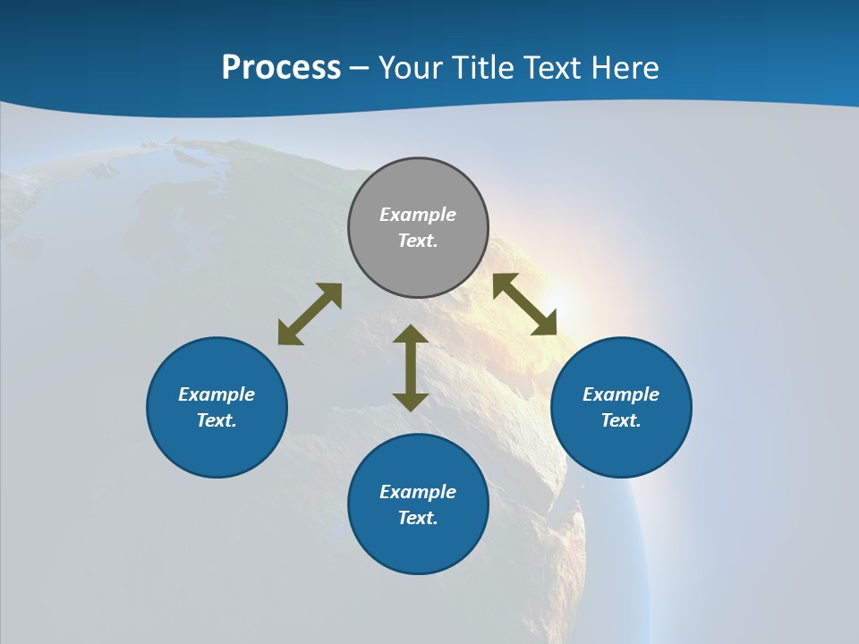 Horizon Sunset Space PowerPoint Template