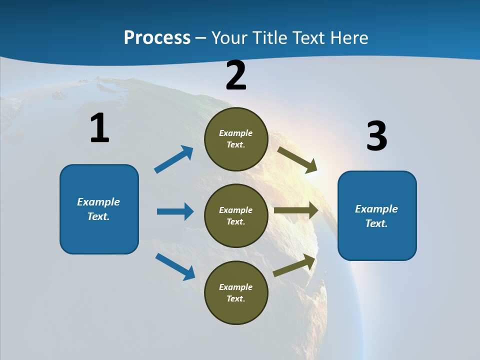 Horizon Sunset Space PowerPoint Template