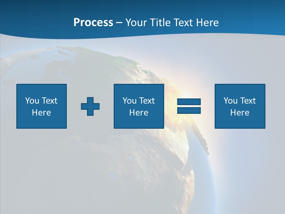 Horizon Sunset Space PowerPoint Template