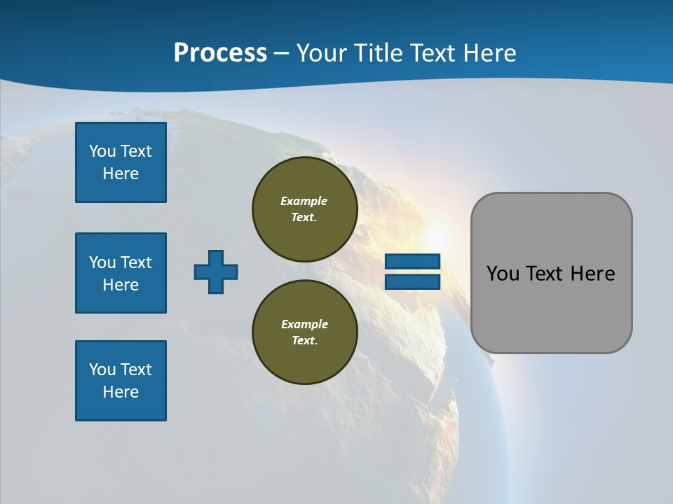 Horizon Sunset Space PowerPoint Template