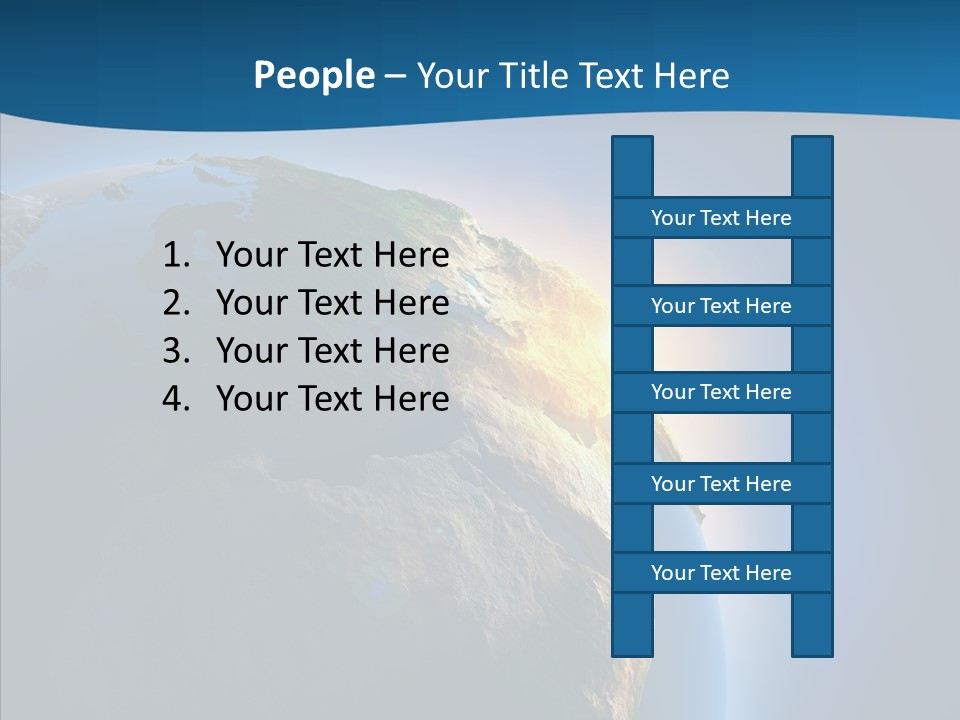 Horizon Sunset Space PowerPoint Template