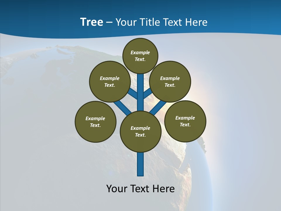 Horizon Sunset Space PowerPoint Template