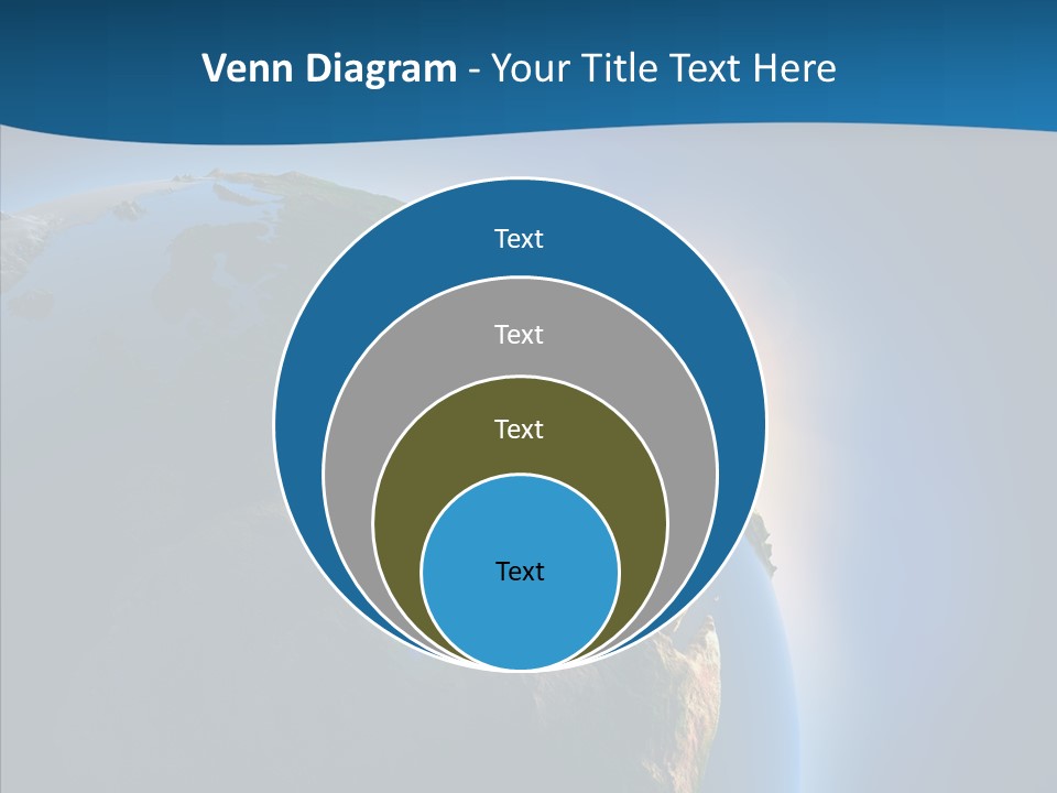 Horizon Sunset Space PowerPoint Template