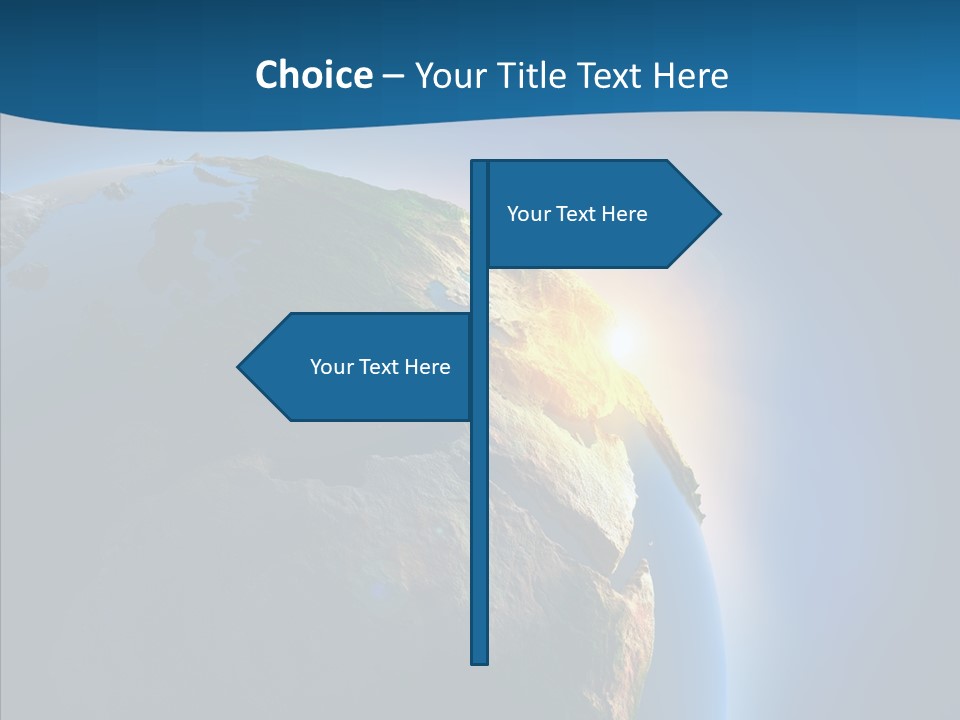Horizon Sunset Space PowerPoint Template