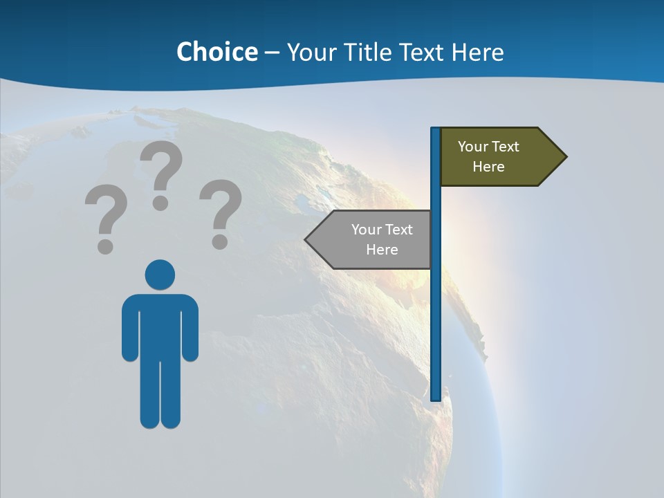 Horizon Sunset Space PowerPoint Template
