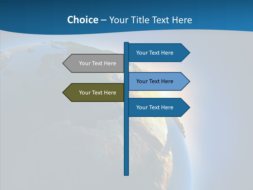 Horizon Sunset Space PowerPoint Template