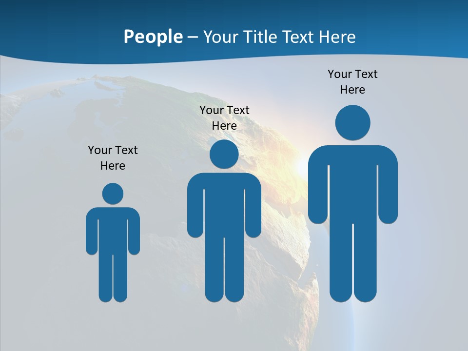 Horizon Sunset Space PowerPoint Template
