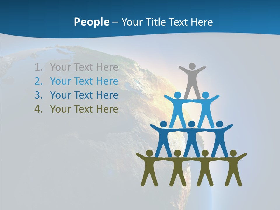 Horizon Sunset Space PowerPoint Template