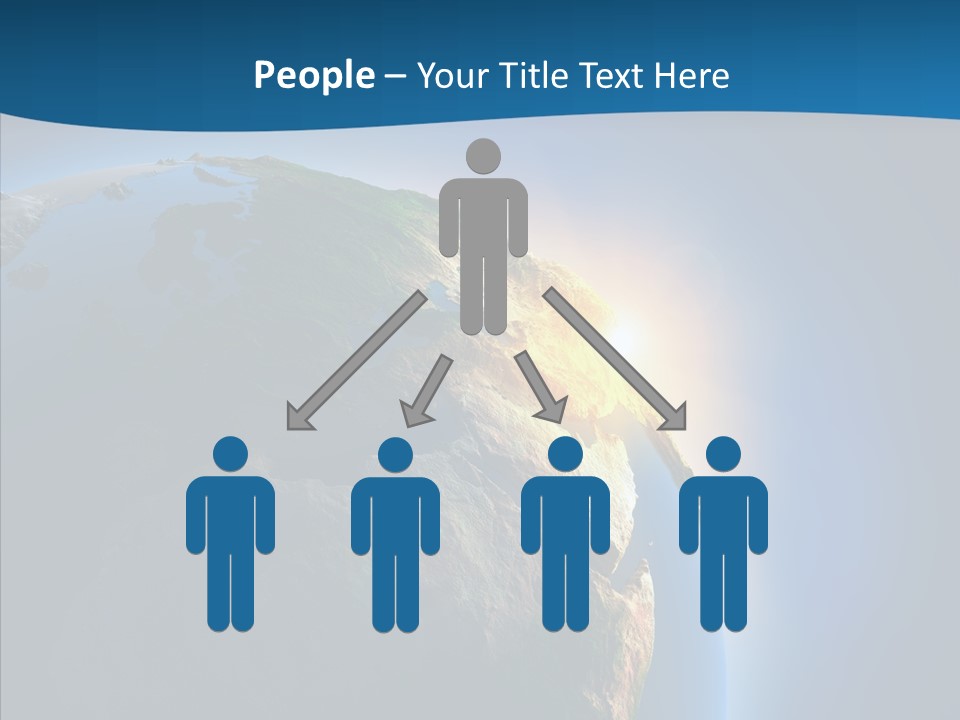 Horizon Sunset Space PowerPoint Template