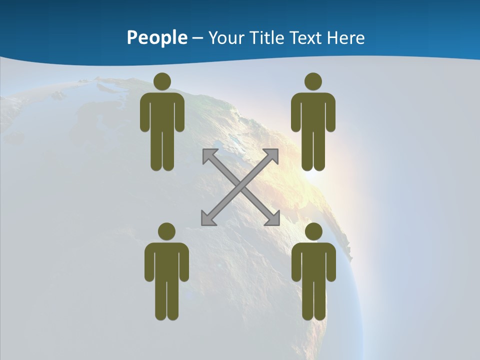 Horizon Sunset Space PowerPoint Template