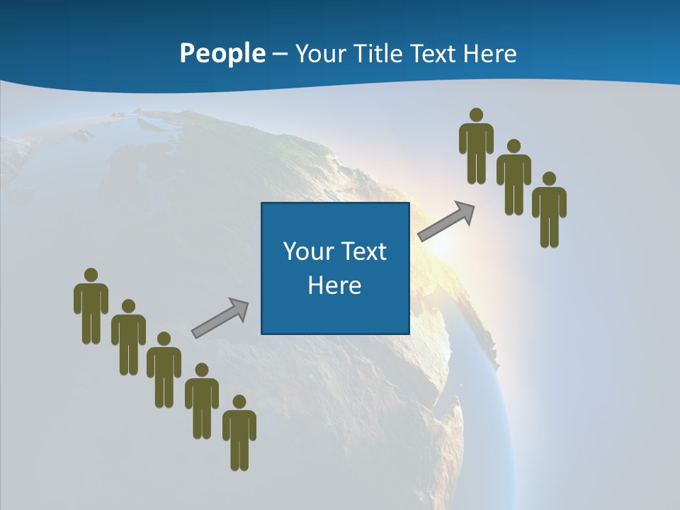 Horizon Sunset Space PowerPoint Template