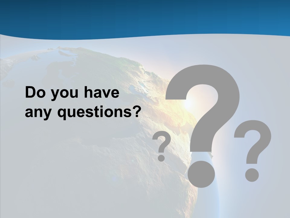 Horizon Sunset Space PowerPoint Template