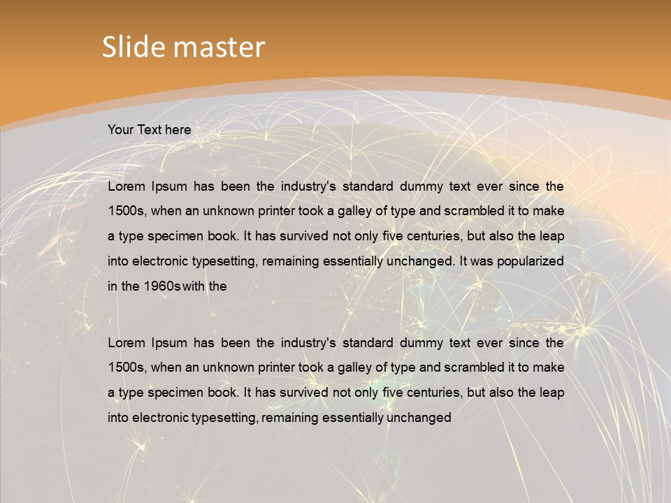 Globe Navigate Communication PowerPoint Template