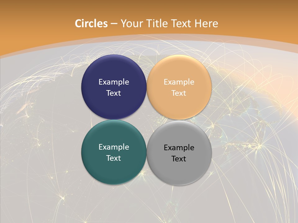 Globe Navigate Communication PowerPoint Template