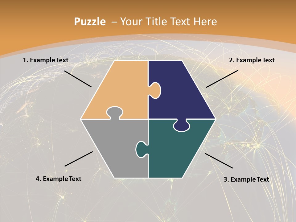 Globe Navigate Communication PowerPoint Template