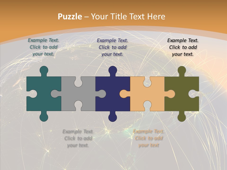 Globe Navigate Communication PowerPoint Template