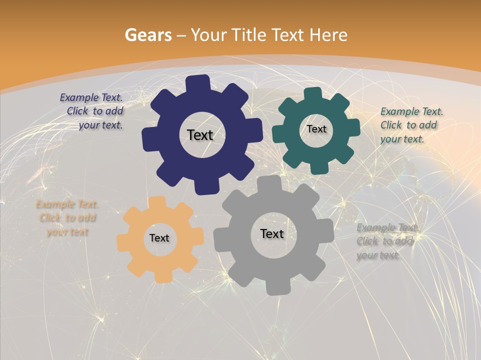 Globe Navigate Communication PowerPoint Template