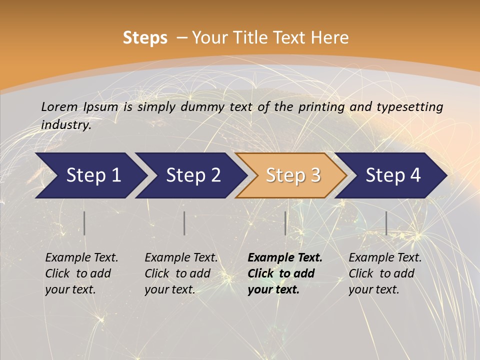Globe Navigate Communication PowerPoint Template
