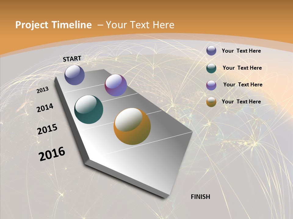 Globe Navigate Communication PowerPoint Template