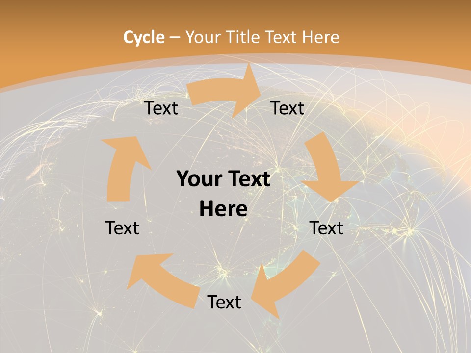 Globe Navigate Communication PowerPoint Template