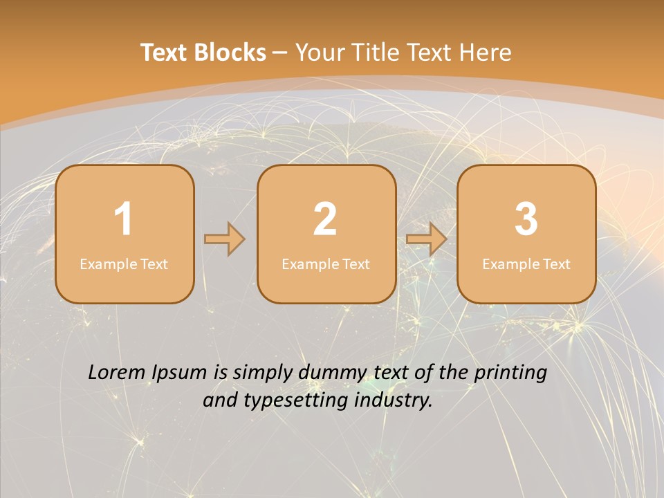 Globe Navigate Communication PowerPoint Template