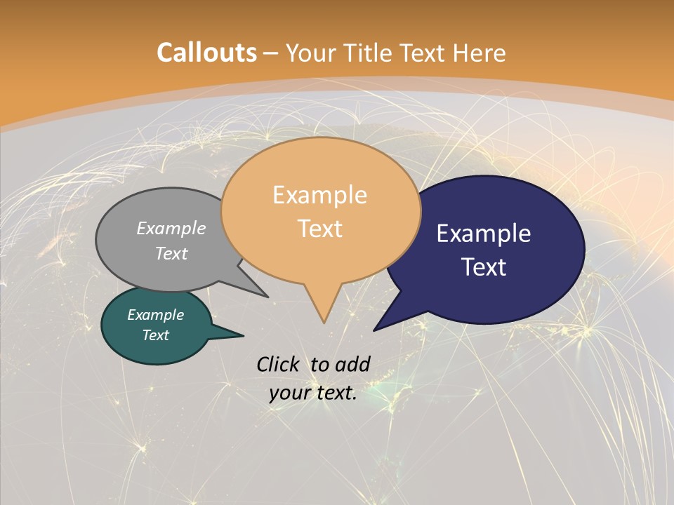 Globe Navigate Communication PowerPoint Template