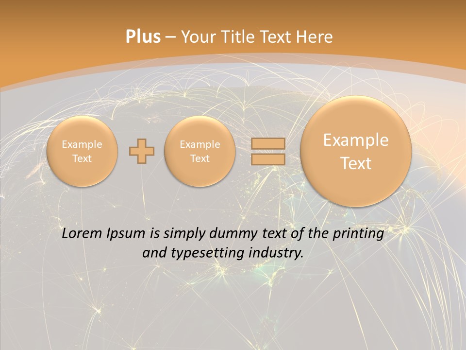 Globe Navigate Communication PowerPoint Template