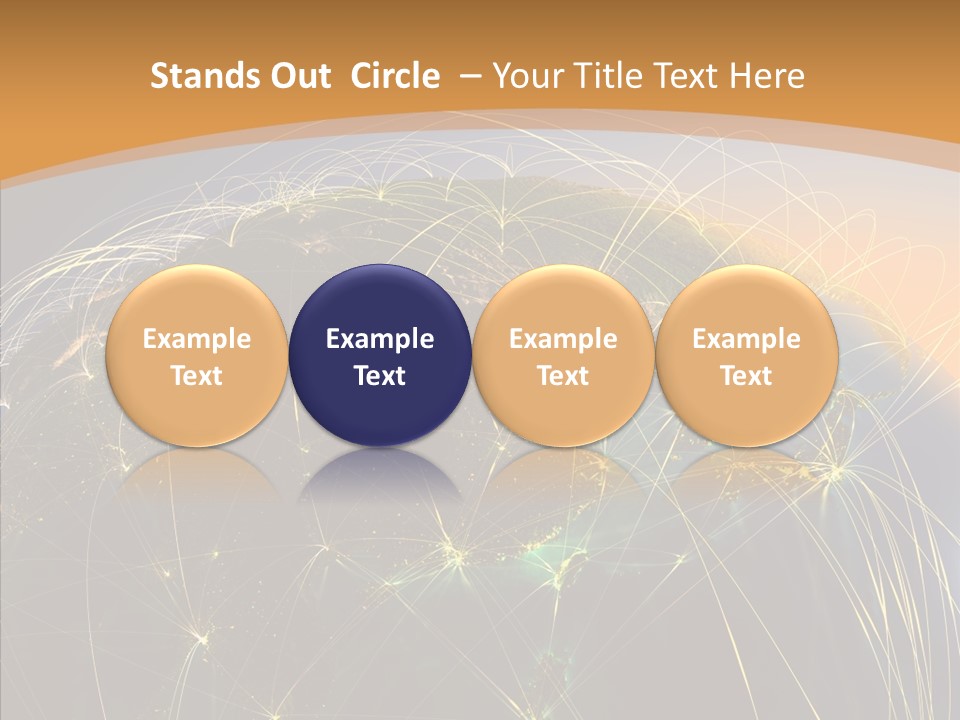 Globe Navigate Communication PowerPoint Template