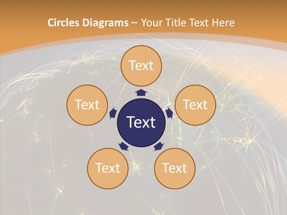 Globe Navigate Communication PowerPoint Template