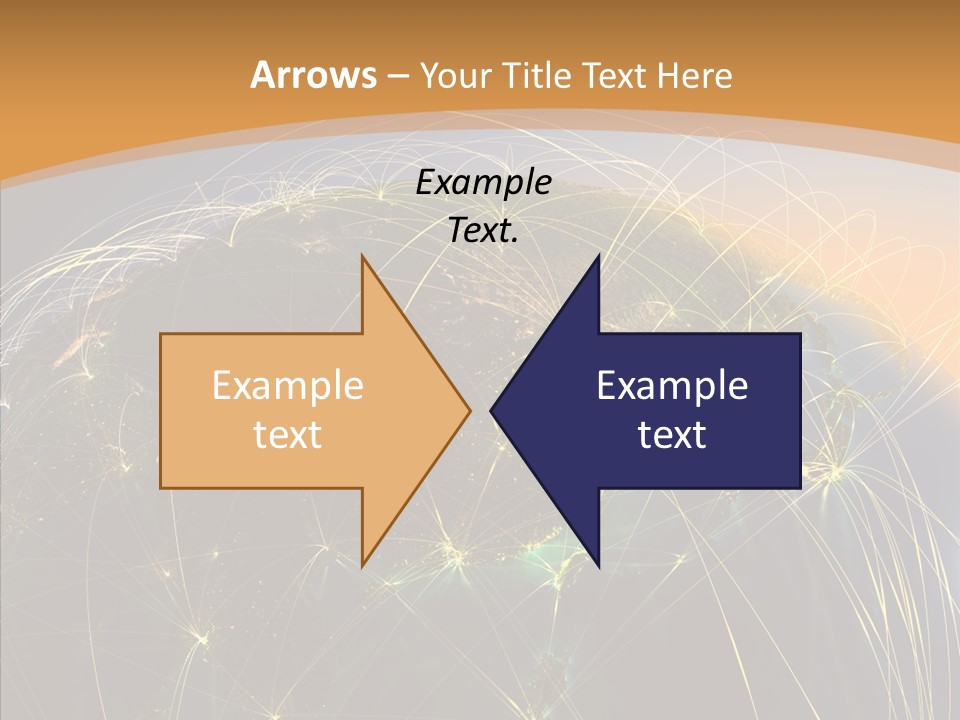 Globe Navigate Communication PowerPoint Template
