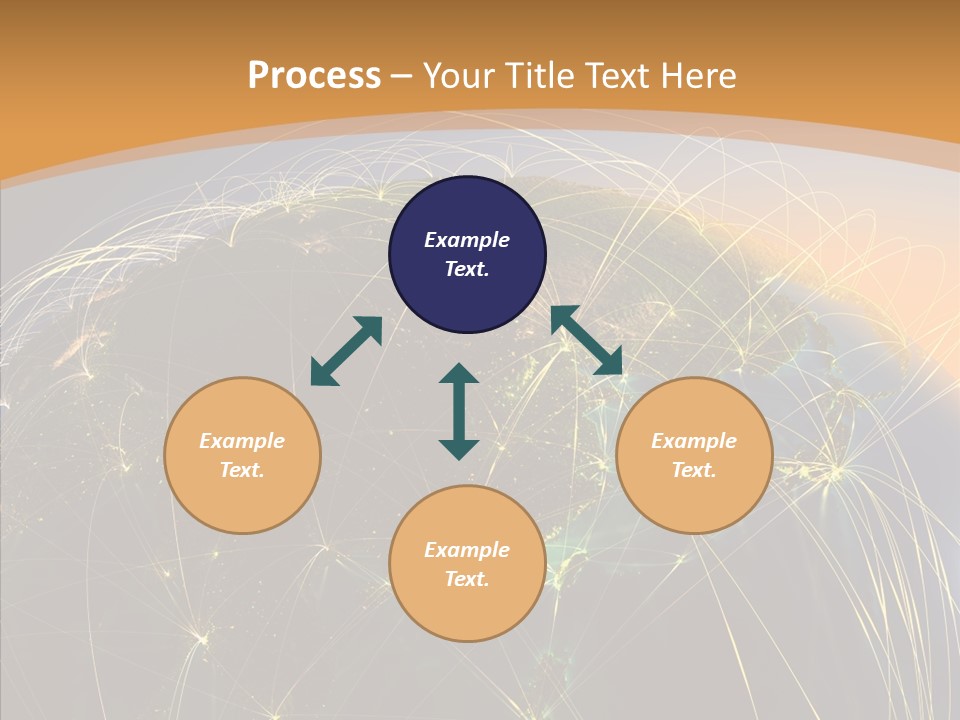 Globe Navigate Communication PowerPoint Template