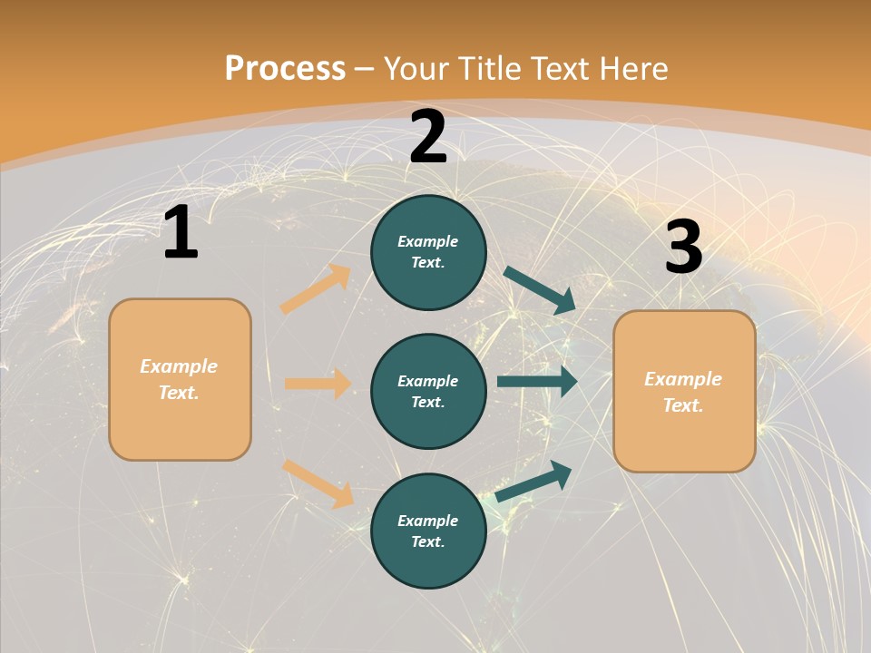 Globe Navigate Communication PowerPoint Template