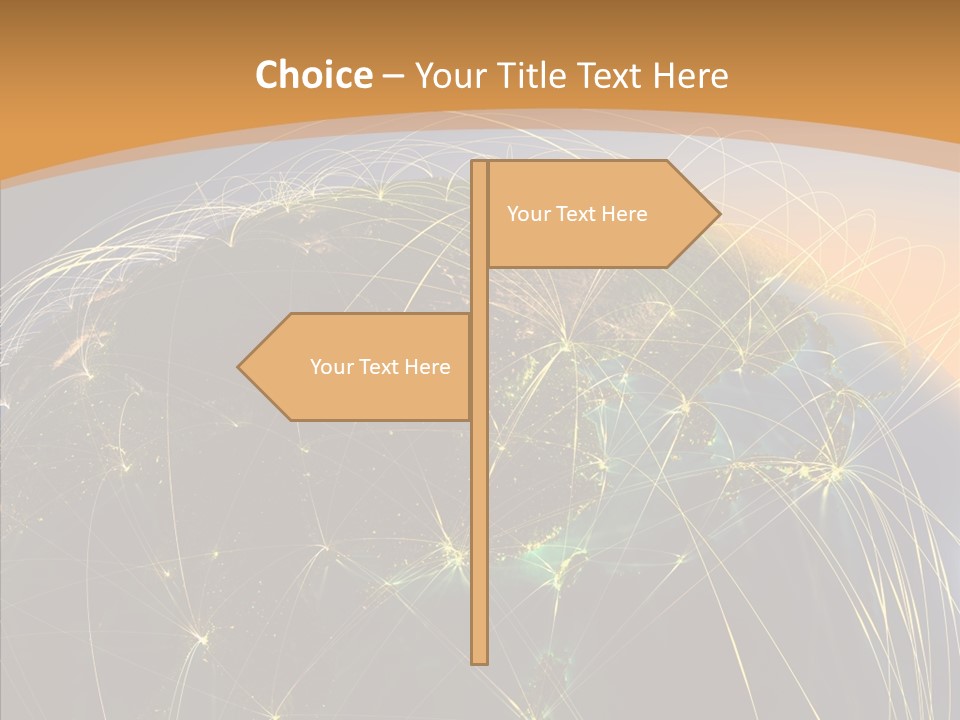 Globe Navigate Communication PowerPoint Template