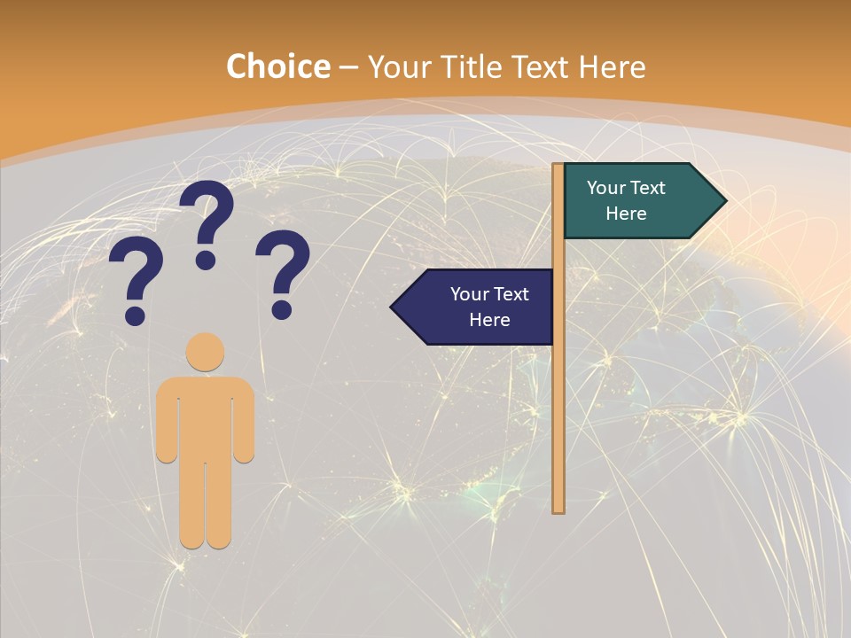 Globe Navigate Communication PowerPoint Template