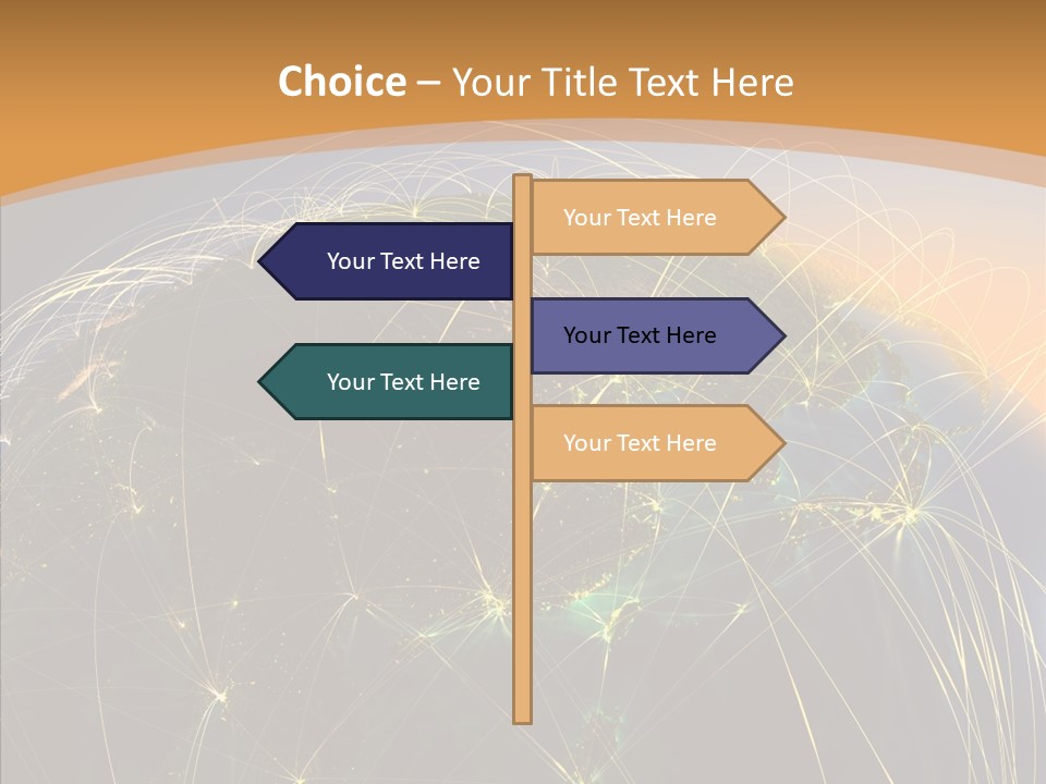 Globe Navigate Communication PowerPoint Template