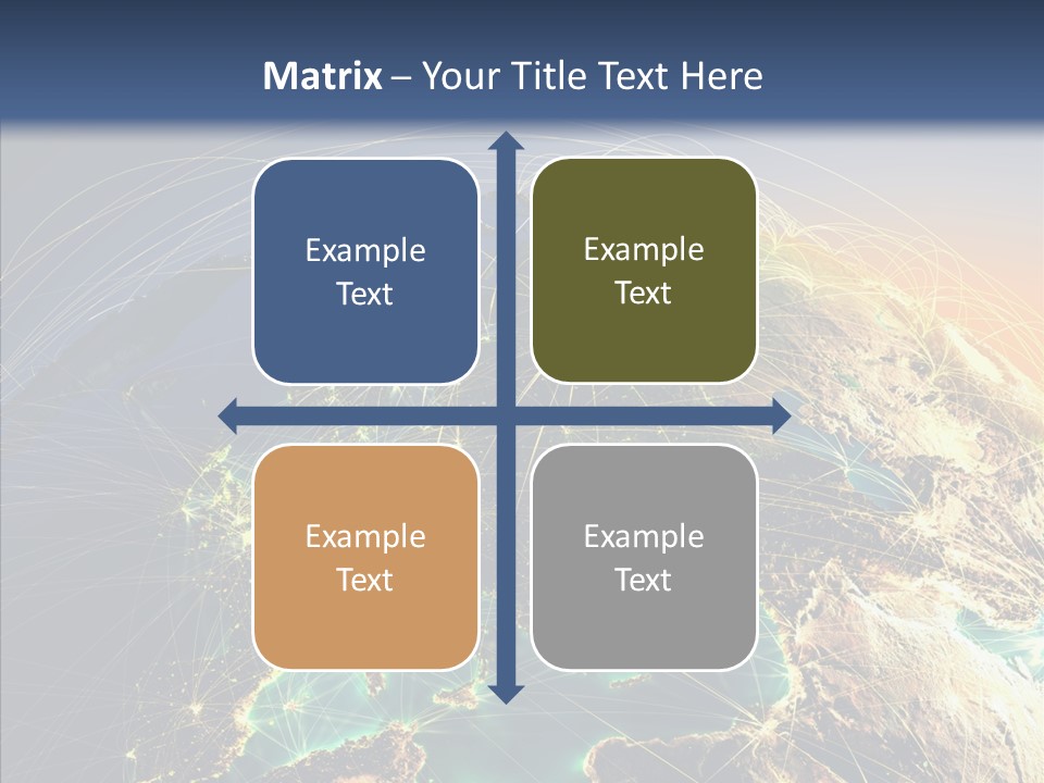 Continent Net Geography PowerPoint Template
