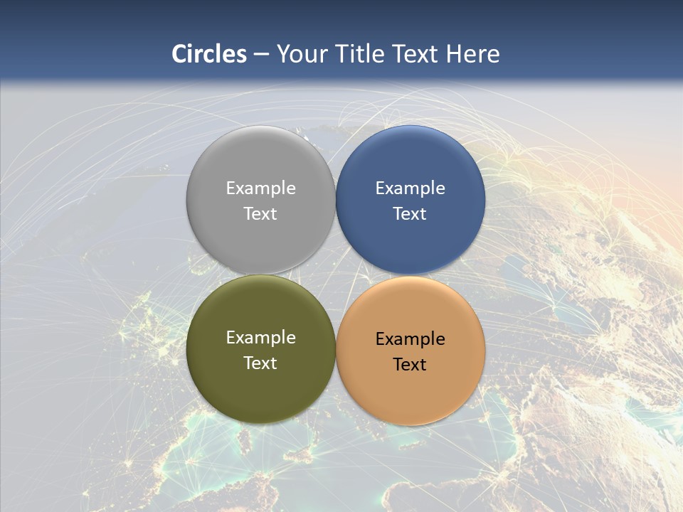 Continent Net Geography PowerPoint Template