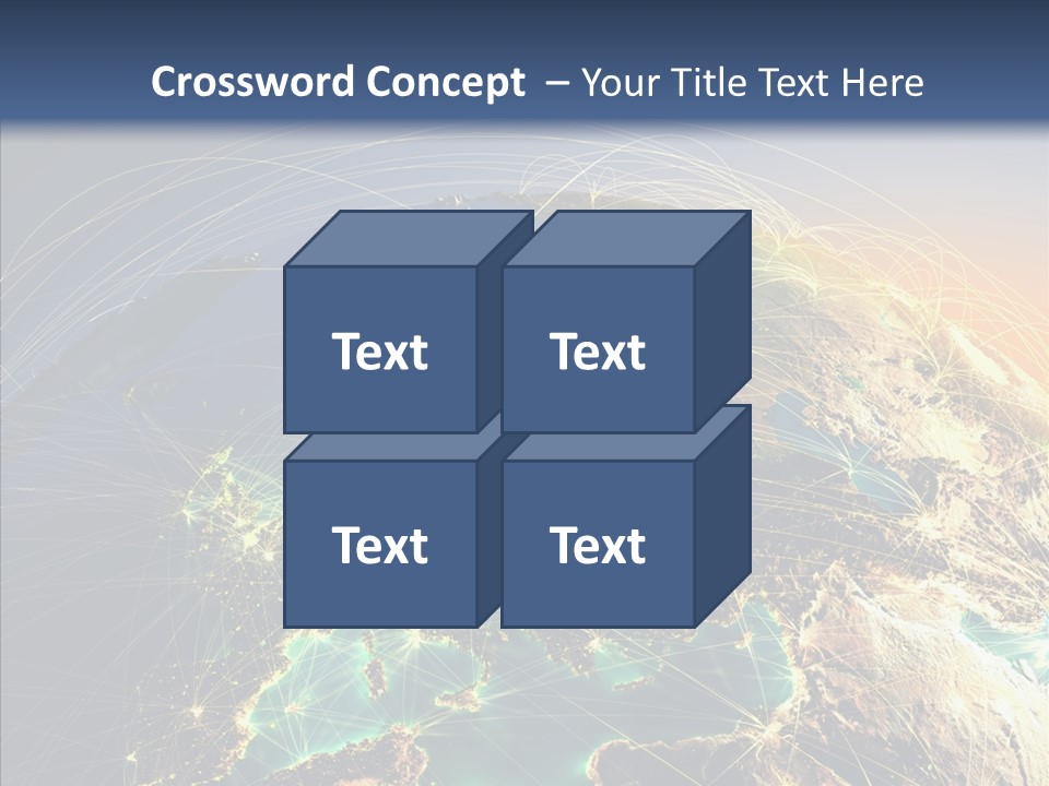 Continent Net Geography PowerPoint Template