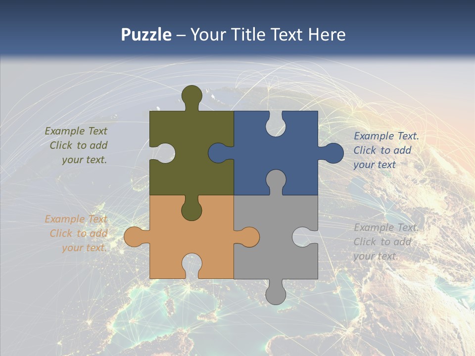 Continent Net Geography PowerPoint Template