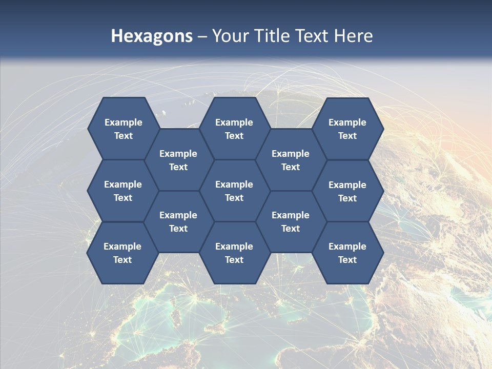 Continent Net Geography PowerPoint Template