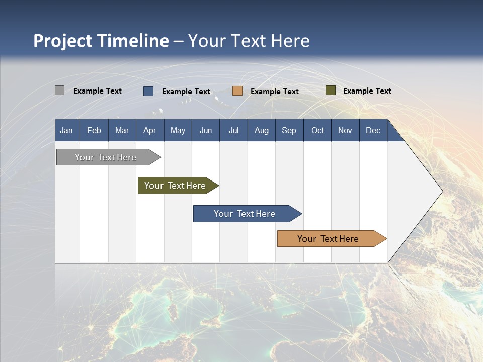 Continent Net Geography PowerPoint Template