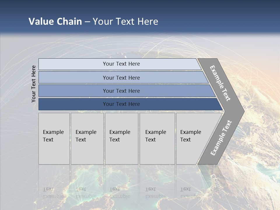 Continent Net Geography PowerPoint Template