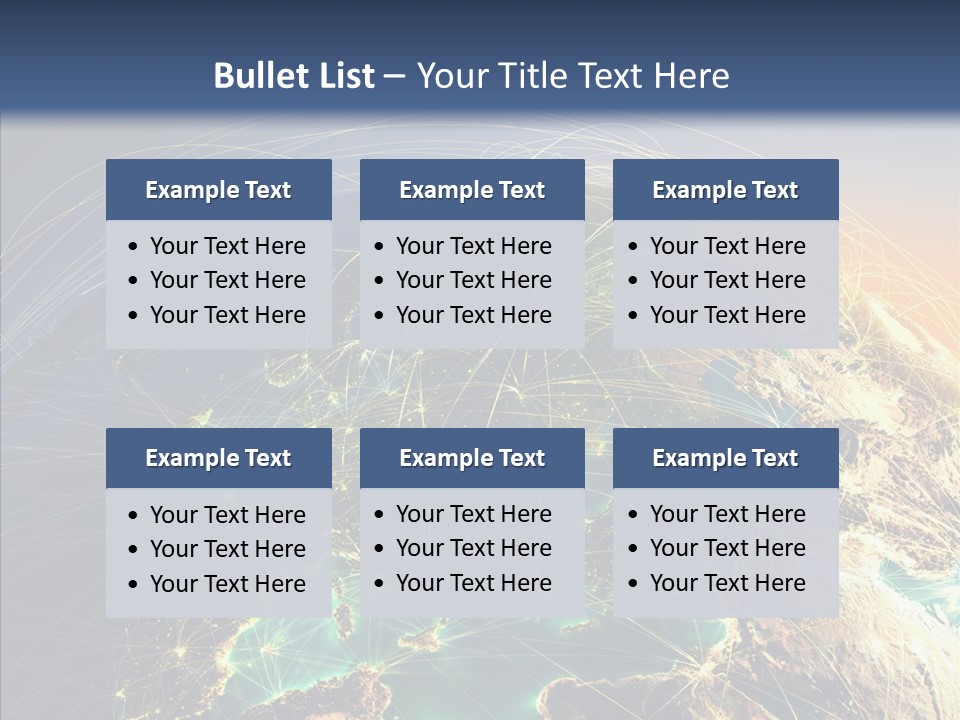 Continent Net Geography PowerPoint Template