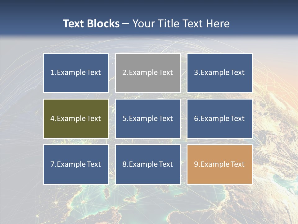 Continent Net Geography PowerPoint Template
