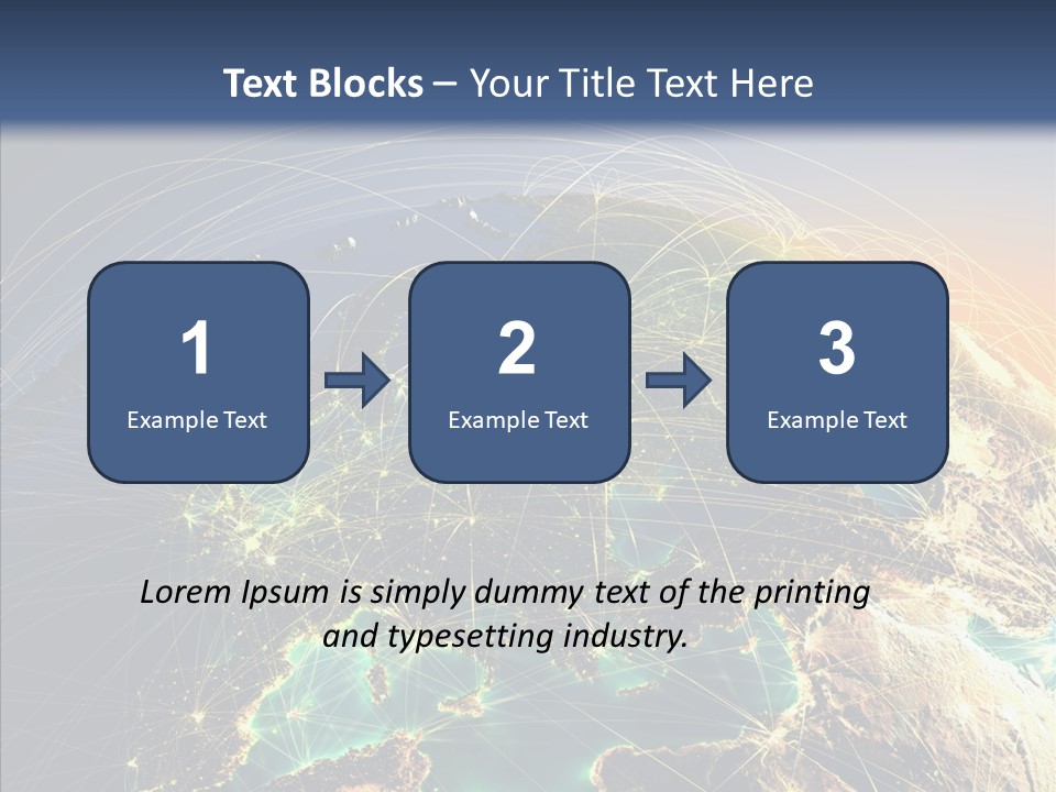Continent Net Geography PowerPoint Template