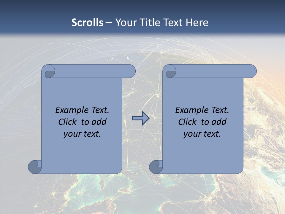 Continent Net Geography PowerPoint Template